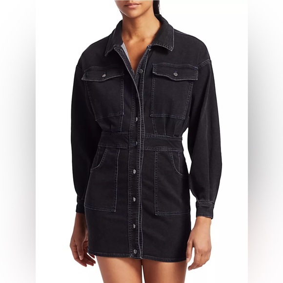 Free People Bo soft denim dress new - Picture 9 of 12